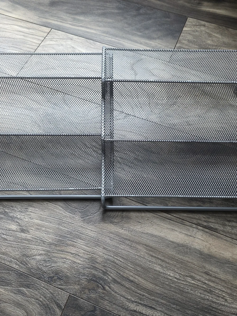 Expandable 3-Tier Metal Mesh Spice Rack & Cabinet Organizer Set